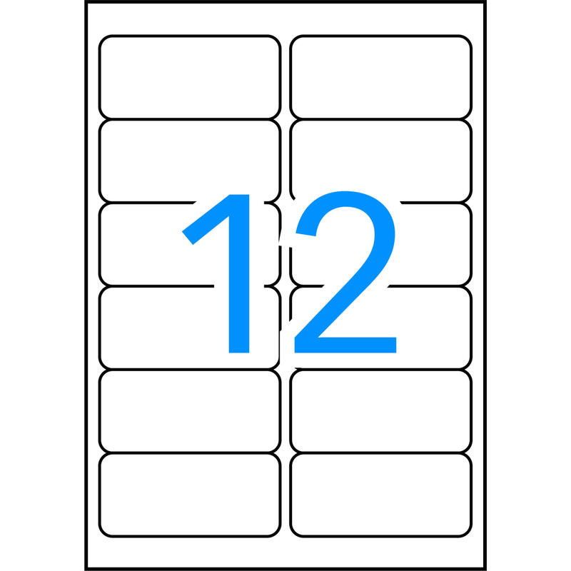 Apli Etiquetas Adhesivas Resistentes Interperie 99,1x42,3mm Láser C/Romos 12 X 20h Poliéster Blanco