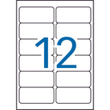 Apli Etiquetas Adhesivas Resistentes Interperie 99,1x42,3mm Láser C/Romos 12 X 20h Poliéster Blanco