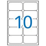 Apli Etiquetas Blancas Calidad Foto 99.1 X 57.0mm 10 Hojas