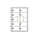 Apli Etiquetas Colgantes C/Arandela 98x57mm Inkjet/Láser 10 X 10h Blanco