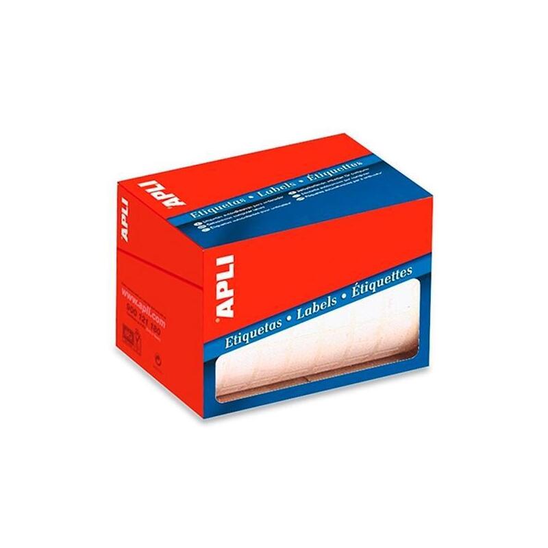 Apli Etiquetas Para Precios 13x50mm Escritura Manual C/Romos Rollo De 2100 Blanco
