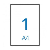 Apli Etiquetas Poliester Blanco Para Injet / 210 X 297 Mm / Cantos Rectos - 10 Hojas-