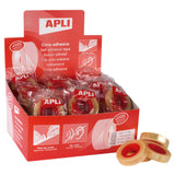 Apli Expositor De 55 Cintas Adhesivas Transparente 12 Mm X 33 M