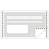 Apli Formulario Recibos En Continuo 240mm X 4' - 1 Copia - Numeracion Secuencial - Papel Autocopiativo - Blanco
