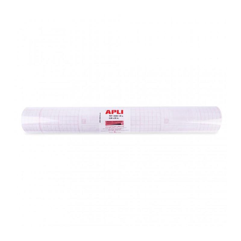 Apli Forro De Libros En Rollo 80? 20 X 0.5 M - Polipropileno - Adhesivo Reposicionable - Alta Resistencia