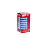 Apli Gomets Cuadrados 10mm Rollo Azul -Rollo 6372 Unidades-