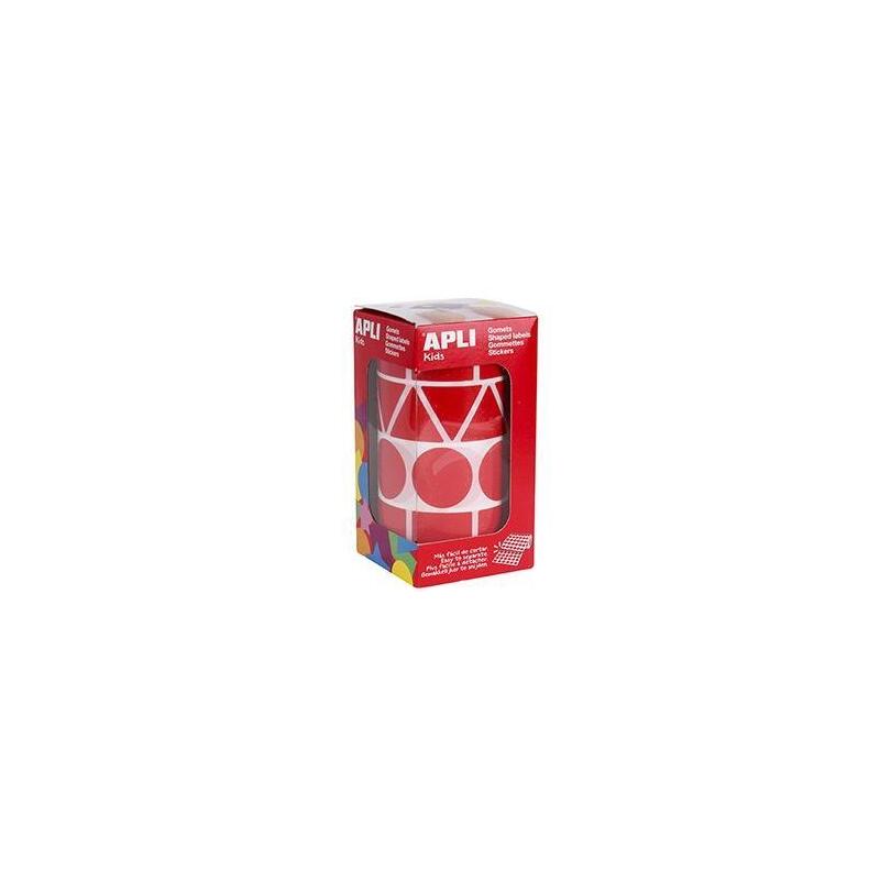 Apli Gomets Figuras Surtidas Rollo Rojo Xl