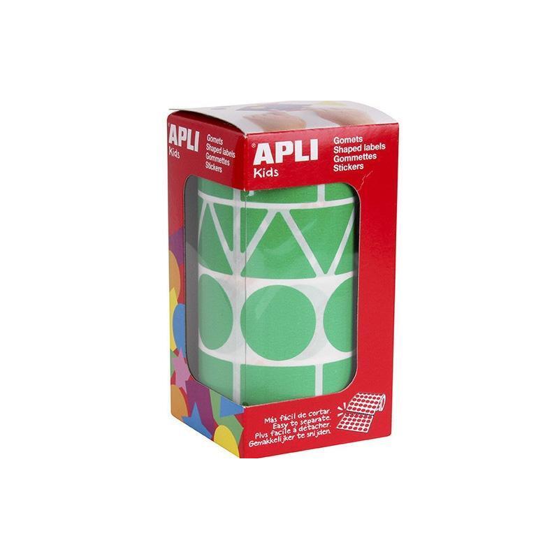 Apli Gomets Figuras Surtidas Rollo Verde Xl