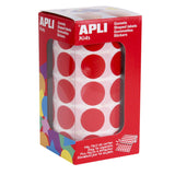 Apli Gomets Redondos 20mm Rollo Rojo