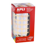 Apli Gomets Redondos Plata Metalizado - Ø 10.5mm - 5192 Unidades Por Rollo - Desarrolla Habilidades Y Capacidades En Niños