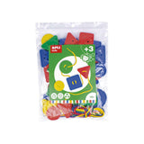 Apli Juego De Botones Ensertables - Formas Y Tamaños Variados - 48 Botones De 50mm Y 38mm - Desarrolla Psicomotricidad