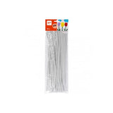 Apli Limpiapipas Para Manualidades Blancos - Flexibles - Suaves - Tupidos - Facil Manipulacion - Estimula Imaginacion Y