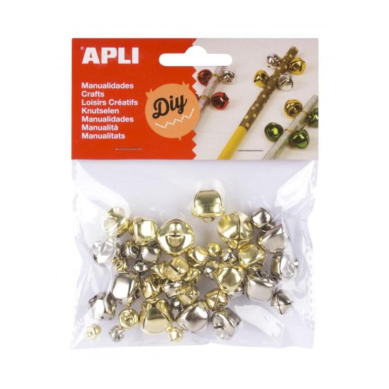 Apli Pack 40 Cascabeles Oro Y Plata