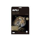 Apli Papel Fotográfico Profesional Brillante Inkjet 240 Gr. Tamaño A4 - 60 Hojas -