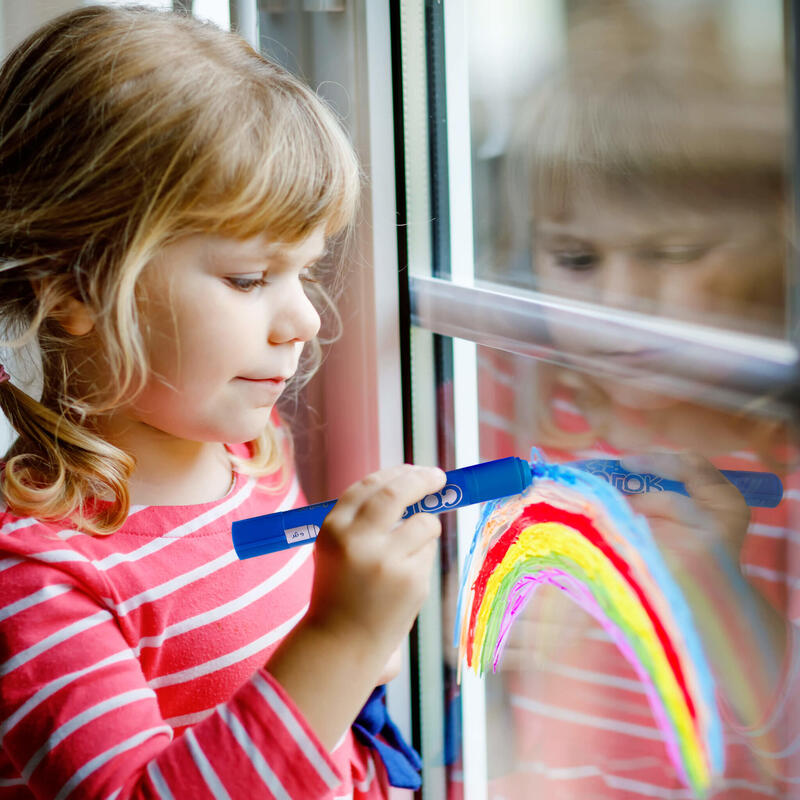 Apli Pintura Color Sticks Window Para Ventanas Barra 6gr Estuche De 6 C/Surtidos