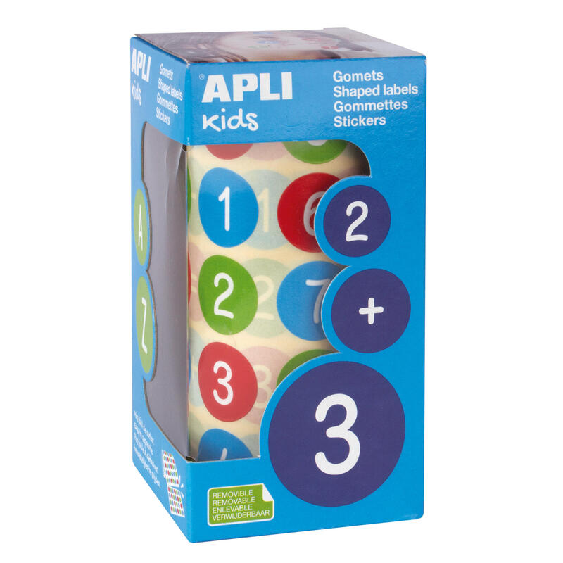 Apli Rollo Gomets Números Redondos 20mm