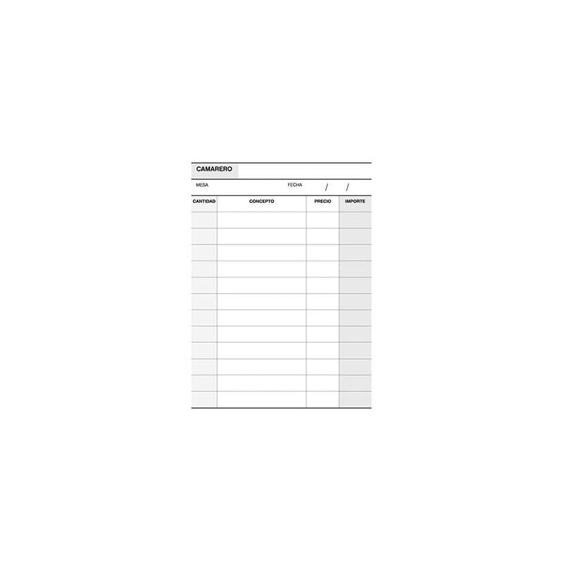 Apli Talonario Camarero 1/8 Duplicado Natural - Ideal Para Restaurantes Y Bares - 88 Hojas - Numeracion Consecutiva - Tamaño Compacto - Marron