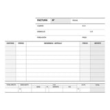Apli Talonario Factura 1/8 Apaisado Duplicado A-67 - Papel Autocopiativo - 50 Juegos Por Talonario - Numeracion Secuencial - Blanco Y Amarillo
