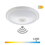 Aplique De Superficie Led Con Sensor Ip20 16w 6400k Luz Fria Ø29x6cm Edm