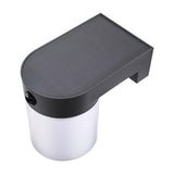 Aplique Solar Cilindrico 4 W 500 Lm, 3.000/4.000/6.500 K, 3cct, Con Sensor, Negro