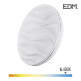 Aplique Super Led De Superficie 18w 1820lm 6500k Ø33x6,8cm Modelo Desert Edm