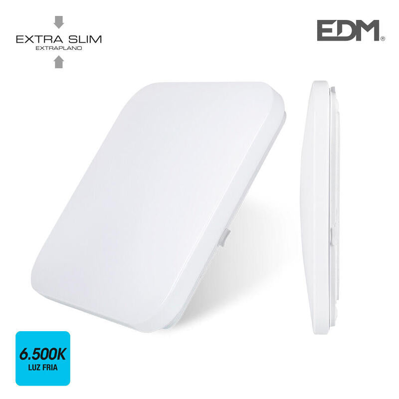 Aplique Superficie Led Extraplano 18w 6500k 33x33x7,1cm Edm