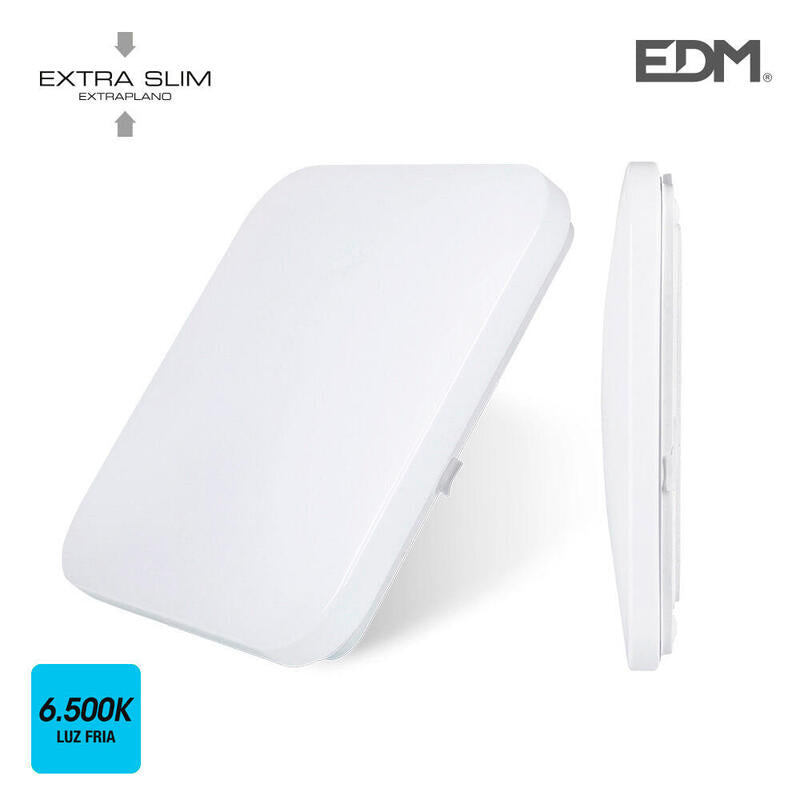 Aplique Superficie Led Extraplano 24w 6500k 37,5x37,5x7,1cm Edm