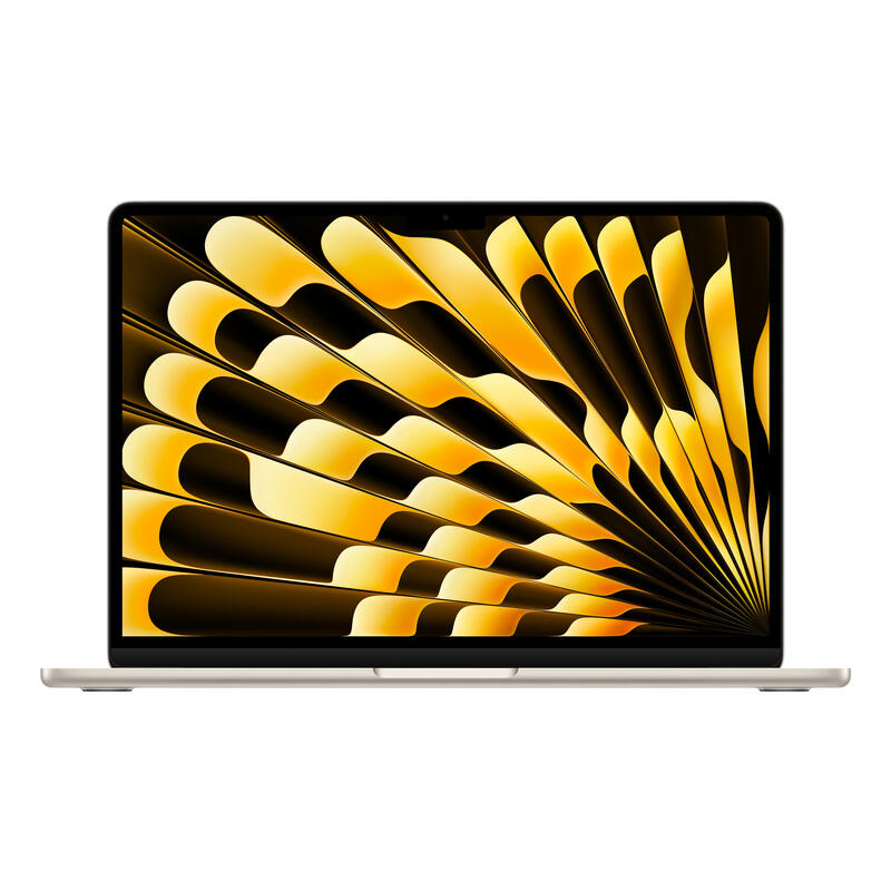 Apple Macbook Air 34,5 Cm (13,6") 2025, Portátil Champagne, 16 Gb, 256 Gb (256 Gb Ssd), Polarstern, M4, Macos, Alemán Mw0y3d/A