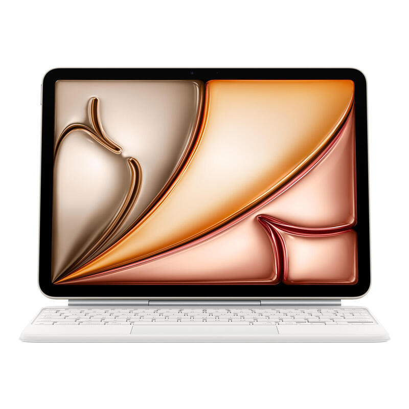 Apple Magic Keyboard Para Ipad Air (M3) De 11", Teclado Blanco, Diseño Internacional De Ee. Uu., Mecanismo De Tijera Mdfv4z/A