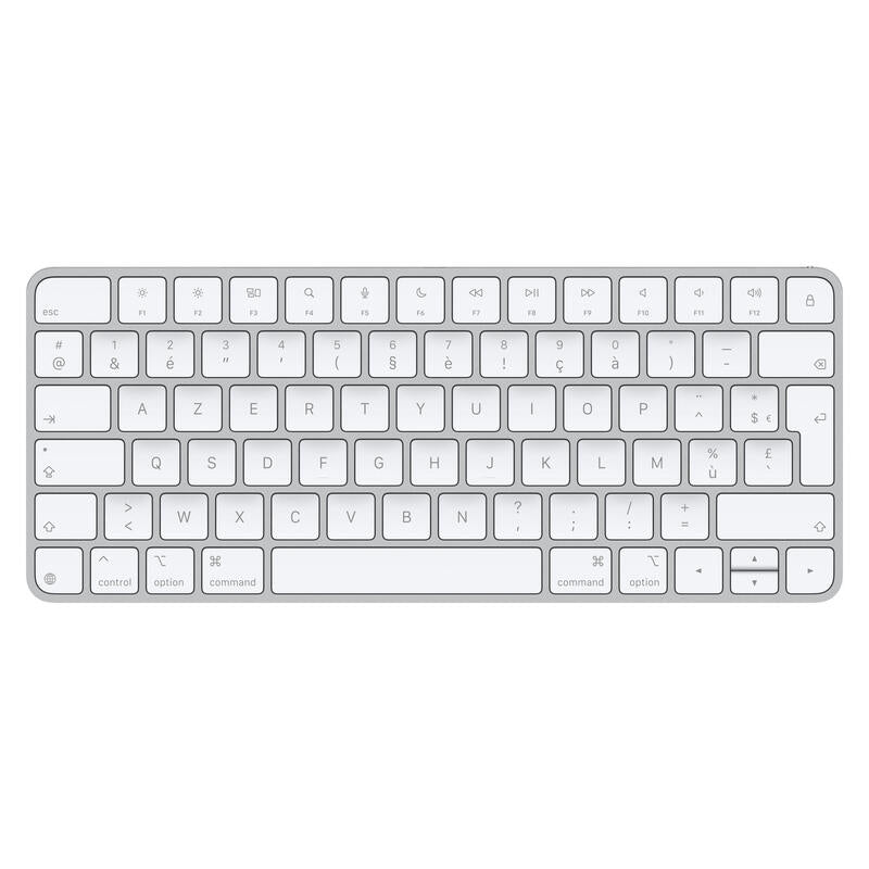 Apple Magic Keyboard, Teclado Plateado/Blanco, Distribución Fr Mxcl3f/A