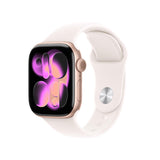 Apple Watch S11 Aluminium Cellular 42mm Rosegold (Sportarmband Blassrosa) M L