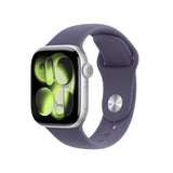 Apple Watch S11 Aluminium Cellular 42mm Silber (Sportarmband Nebelviolett) S M