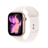 Apple Watch S11 Aluminium Cellular 46mm Rosegold (Sportarmband Blassrosa) M L