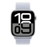 Apple Watch Series 10 46mm Silver Aluminium Case With Blue Cloud Sport Loop Gps Mwwn3qc/A