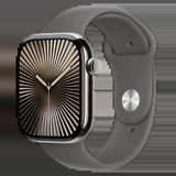 Apple Watch Series 10 Gps + Cellular 46 Mm Titanio Natural Con Correa Deportiva Gris S/M