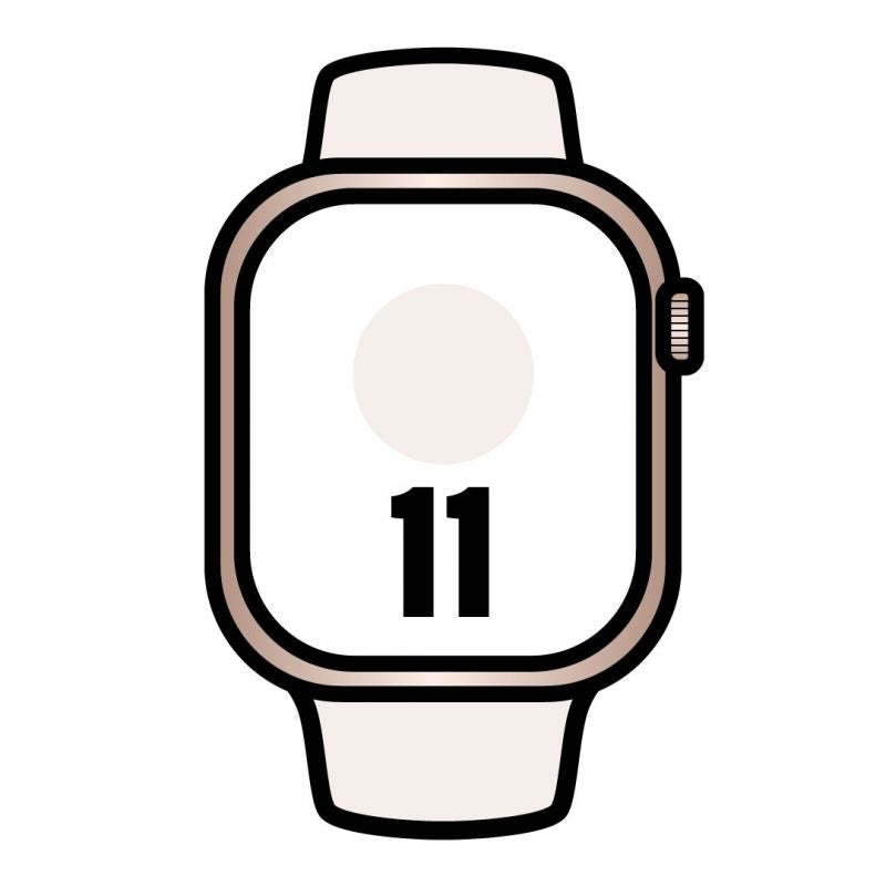 Apple Watch Series 11 Gps Cellular 42mm Oro Rosa Correa Deportiva Rosa Rubor (S M)