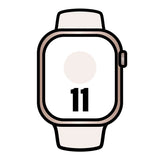 Apple Watch Series 11 Gps Cellular 42mm Oro Rosa Correa Deportiva Rosa Rubor (S M)