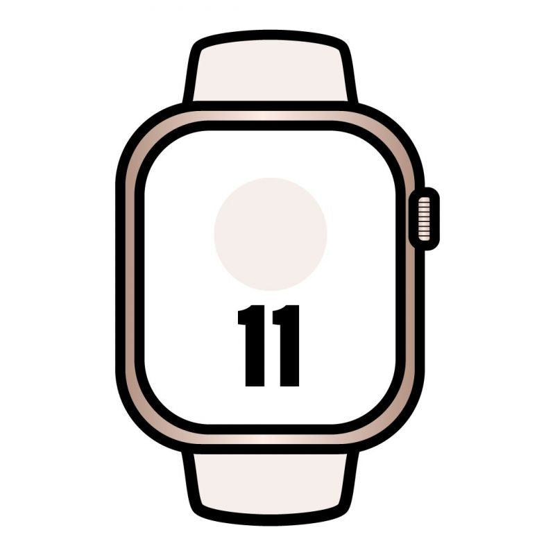 Apple Watch Series 11 Gps Cellular 46mm Oro Rosa Correa Deportiva Rosa Rubor M L
