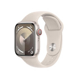 Apple Watch Series 9 Gps Cellular 41mm Caja De Aluminio Blanco Estrella Correa Deportiva Blanco Estrella S M