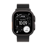 Apple Watch Ultra 3 Gps + Cellular 49mm Black Titanium Case With Black Titanium Milanese Loop - Large