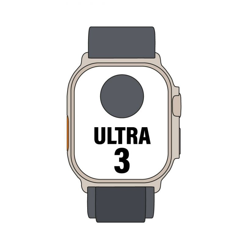 Apple Watch Ultra 3 Gps Cellular 49mm Caja Titanio Negro Correa Loop Alpine Negra M