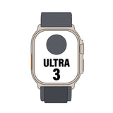 Apple Watch Ultra 3 Gps Cellular 49mm Caja Titanio Negro Correa Loop Alpine Negra S