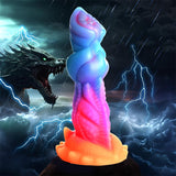 Aqua-Cock Dildo Brilla En La Oscuridad Silicona