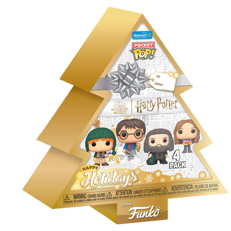 Árbol Con 4 Figuras Pocket Pop De Harry Potter