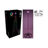 Árbol De Navidad 550 Led Rgb Negro Exterior 300 Cm