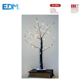 Árbol Iluminado 60cm 24 Leds Calidos A Pilas 3xaaa