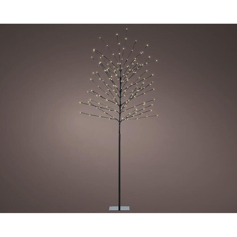 Árbol Iluminado Exterior 160 Leds Luz Cálida Ø70 Cm X 1,80 M