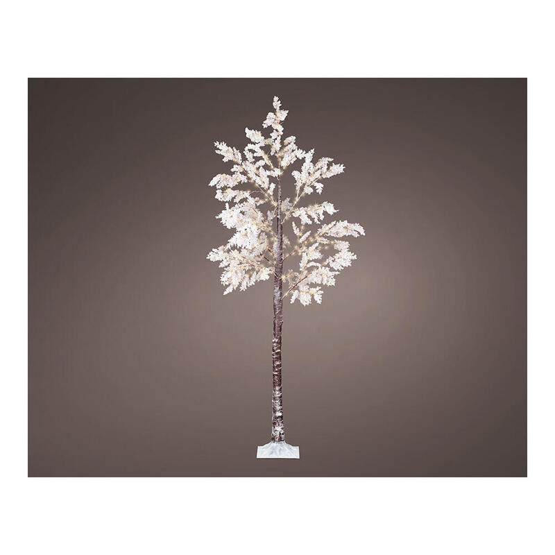 Arbol Micro Led Flores Blancas Ip44 210cm