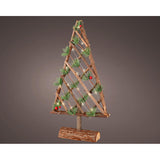 Arbol Microled Decorativo De Madera, 20 Leds, 25,5x6x49cm Blanco Calido. Lumineo
