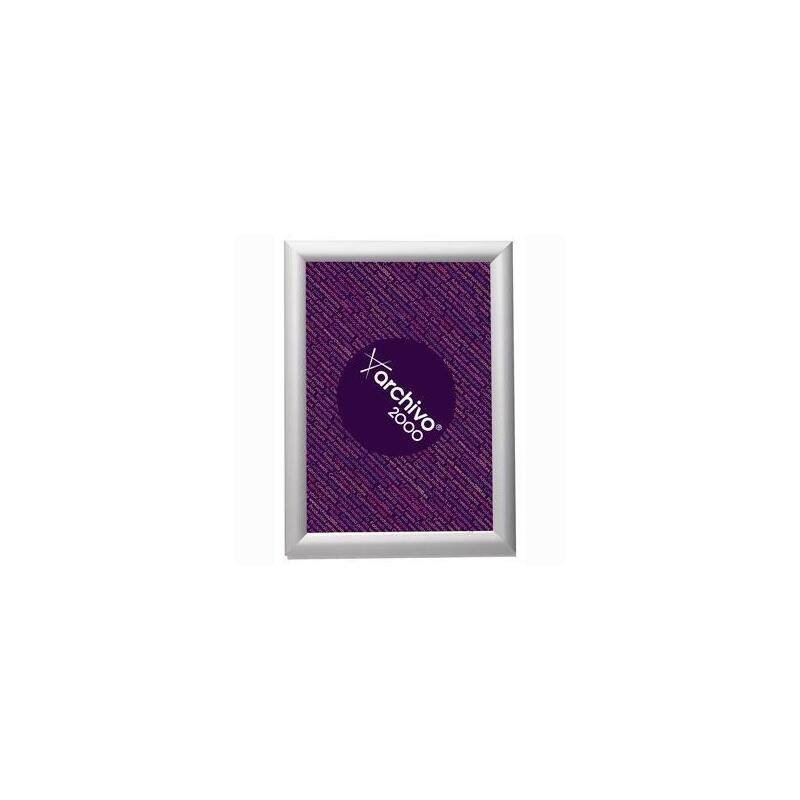 Archivo 2000 Expositor Mural Con Marco Montable Din A3 Vertical / Horizontal 10x330x450 Mm Plata